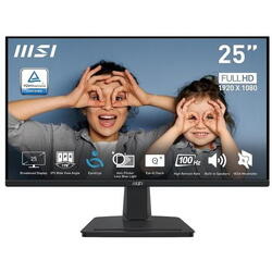 Monitor IPS LED MSI 24.5" PRO MP251, Full HD 1920 x 1080, VGA, HDMI, Boxe, 100 Hz, 1 ms Negru
