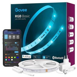 Banda LED Govee H615A, RGB, Wi-Fi, Voice Assistants, 5m (Alb)