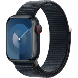 SmartWatch Apple Watch S9, Cellular, 41mm Carcasa Aluminium Midnight, Midnight Sport Loop