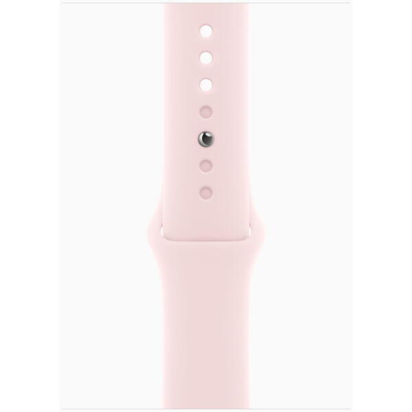 Apple Watch 9, GPS, Carcasa Pink Aluminium 45mm,  S/M, Roz