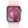 Apple Watch 9, GPS, Cellular, Carcasa Pink Aluminium 41mm, Light Pink Sport Loop