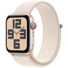 Apple Watch SE (2023), GPS, Cellular, Carcasa Starlight Aluminium 44mm, Starlight Sport Loop