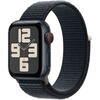 Apple Watch SE (2023), GPS, Cellular, Carcasa Midnight Aluminium 40mm, Midnight Sport Loop