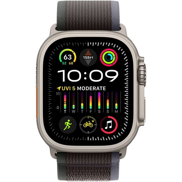 Smartwatch Apple Watch Ultra 2 GPS + Cellular, 49mm Titanium Case with Blue/Black Trail Loop - S/M