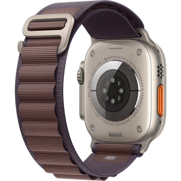 Apple Watch Ultra 2, GPS, Cellular, Carcasa Titanium 49mm, Indigo Alpine Loop - Large