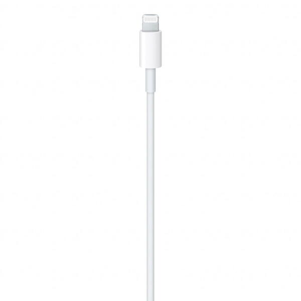 Cablu de date Apple MUQ93ZM/A, USB-C male - Lightning male, 1m,  Alb