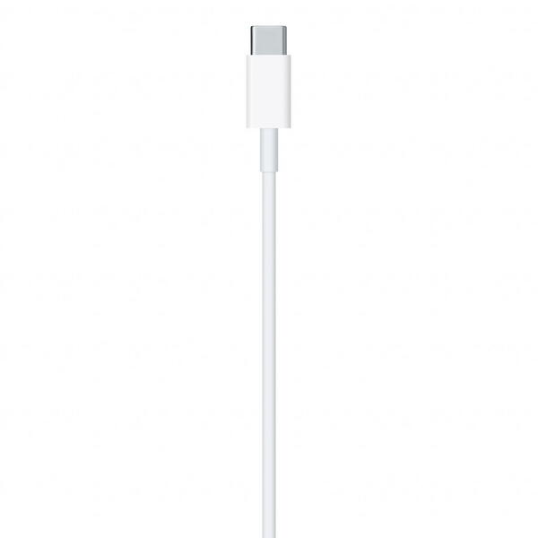 Cablu de date Apple MUQ93ZM/A, USB-C male - Lightning male, 1m,  Alb