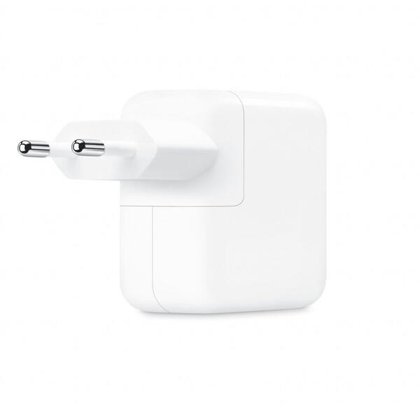 Incarcator retea Apple MW2K3ZM/A, 2x USB-C, 35W,  Alb