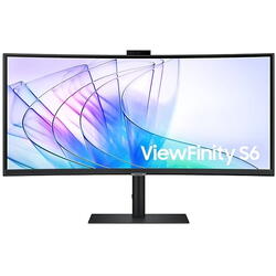 Monitor Samsung ViewFinity S34C652VAU, 34 inch, 100Hz, 4K Ultra HD, Negru