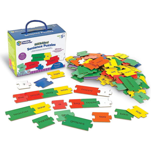 Learning Resources Set activitati educative - Puzzle cu propozitii (lb.engleza)