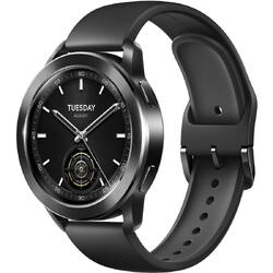 Smartwatch Xiaomi Watch S3, Ecran AMOLED 1.43", Dual GPS, Bluetooth, Waterproof 5 ATM, Negru