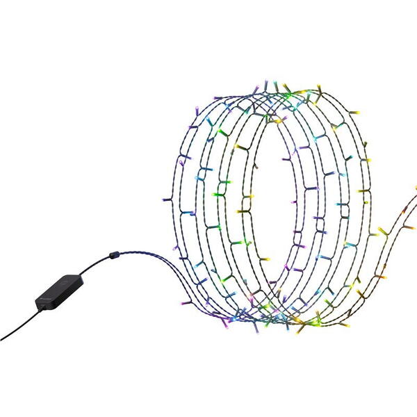 Banda LED Smart Nanoleaf Essentials Holiday String Lights Starter Kit, 20m, Control vocal, WiFi, RGB