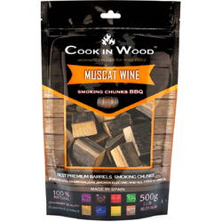 Bucati de lemn pentru afumat gratar, Muscat Wine, 500 g