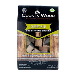 Cookinwood Bucati de lemn pentru afumat gratar, Sherry Wine, 1200 g