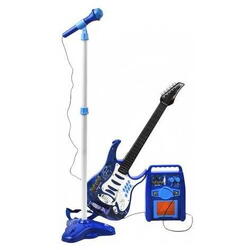 Set chitara, amplificator si microfon 72 x 24 cm, Kruzzel, Albastru