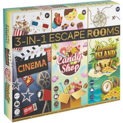 Joc Escape Room 3 in 1 – Cinema, Candy Shop si Treasure Island Grafix GR300078