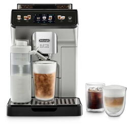 Espressor automat DeLonghi ECAM 450.65.S ELETTA EXPLORE, Coffee Link App, 1450W, 19 bar, 1.8L, argintiu