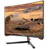 Monitor Gaming VA E-LED Dahua 23.6" LM24-E230C, Full HD (1920 x 1080), HDMI, DisplayPort, Ecran curbat, 165 Hz, 1 ms, Negru