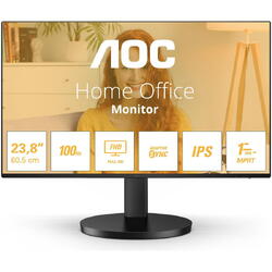 Monitor LED AOC 24B3HA2, 24",Full HD,1 ms, 100 Hz, Adaptive Sync, Negru