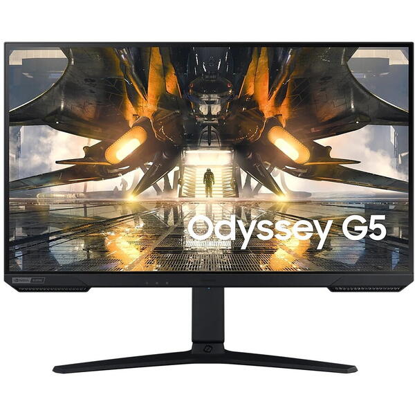 Monitor LED Samsung Gaming Odyssey G5 LS27AG520PPXEN 27 inch QHD IPS 1 ms 165 Hz HDR G-Sync Compatible & FreeSync Premium