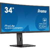Monitor Gaming VA LED iiyama 34" XCB3494WQSN-B5, WQHD (3440 x 1440), HDMI, DisplayPort, AMD FreeSync, Ecran Curbat, Boxe, 120 Hz, 1 ms, Negru