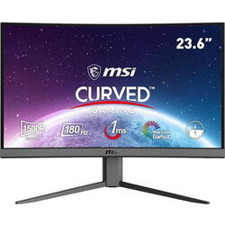 Monitor Gaming VA LED MSI 23.6", G24C4 E2, Ecran Curbat, Full HD (1920 x 1080), HDMI, DisplayPort, 180 Hz, 1 ms, Negru