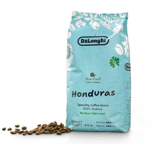 Cafea boabe de specialitate DeLonghi Single Origin Honduras DLSC621 - AS00006167, 250gr, Prajire mediu-usoara, 100% Arabica, Intensitate 3