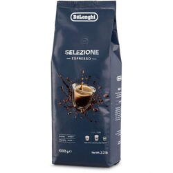 Cafea boabe DeLonghi Espresso Selezione DLSC617, 1kg, Prajire medie, 70% Arabica 30% Robusta, Intensitate 4