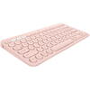 Tastatura Bluetooth Logitech Pebble Keys 2 K380s, Multi-Device, Roz