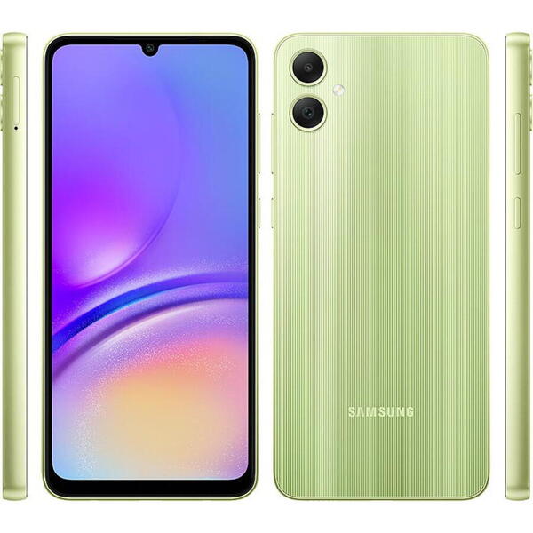 Telefon mobil Samsung Galaxy A05, Dual SIM, 128GB, 6GB RAM, 4G, Verde