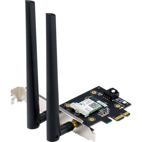 Placa de retea ASUS PCE-AX3000, AX3000, Dual-Band, Wi-Fi 6, PCIe, Bluetooth 5.0