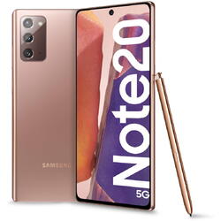 Telefon mobil Samsung Galaxy Note 20, Dual SIM, 256GB, 8GB RAM, 5G, Mystic Bronze