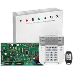Centrala alarma antiefractie wireless, Paradox, Magellan MG5050 cu telecomanda REM15 si tastatura K32+, MG5050+REM15+K32+