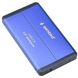 Rack hard disk Gembird, SATA 3, USB 3.0, 2.5 inch, Albastru/Negru