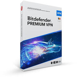 Bitdefender Premium VPN, 1 an, 10 dispozitive, licenta retail