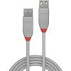 Cablu Lindy LY-36714, USB 2.0 Type A Extension, 3m, Anthra Line