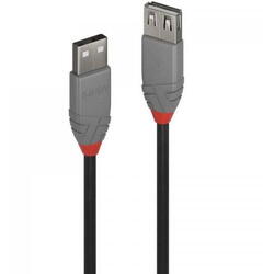 Cablu Lindy LY-36702, USB 2.0 male - USB 2.0 female, 1m, Negru
