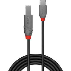 Cablu Lindy 1m USB 2.0 Tip A la Tip B, Anthra Line