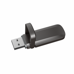Stick USB Dahua DHI-S806, USB 3.2, 256GB, Negru