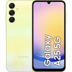 Telefon Mobil Samsung Galaxy A25 5G, Dual SIM, 128GB, 6GB RAM, 5G, Galben
