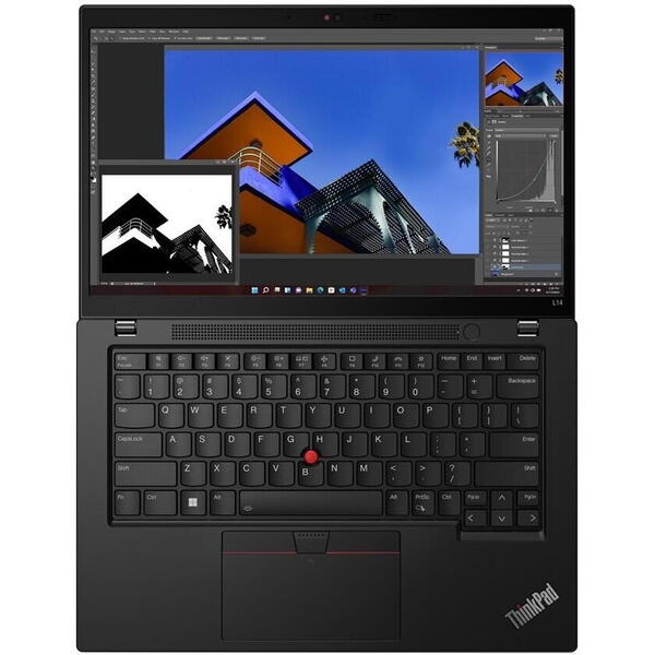 Laptop Lenovo ThinkPad L15, AMD Ryzen 5 PRO 7530U, 15.6 inch FHD, 8GB RAM, 512GB SSD, Windows 11 Pro, Negru