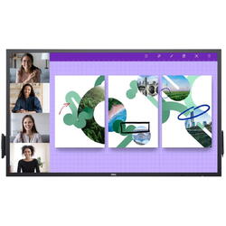 Display interactiv Dell P6524QT Multi touch,64.53 inch UHD 4K, IPS, 9ms, Negru