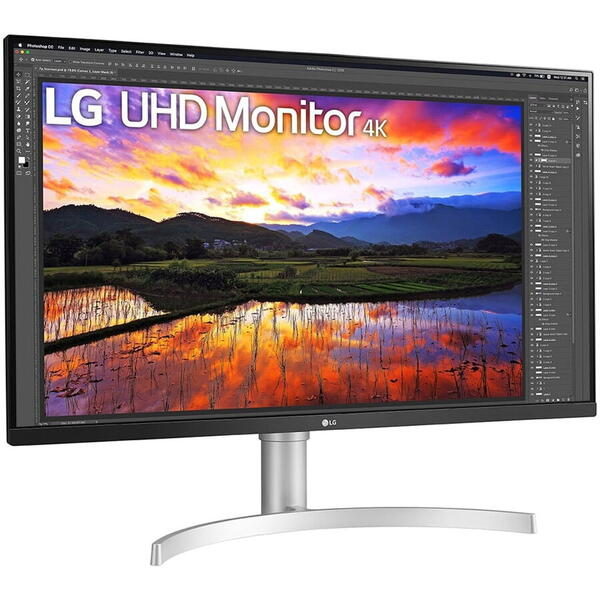 Monitor LG 32UN650P-W, 31.5" 4K UHD, 60Hz 5ms, AMD FreeSync, HDMI, DP