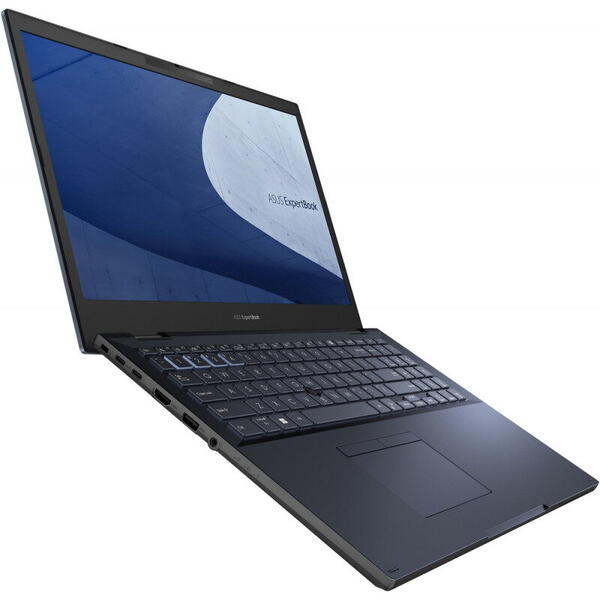 Notebook Asus ExpertBook B2, Intel Core i7-1360P, 15.6" FHD, RAM 16GB, SSD 512GB, Intel Iris Xe Graphics, Windows 11 Pro Educational