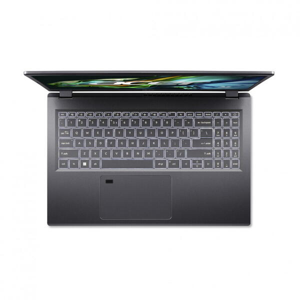 Laptop Acer Aspire 5 A515, Intel Core i7-13620H, 15.6 inch FHD, 16GB RAM, 512GB SSD, Free DOS, Gri