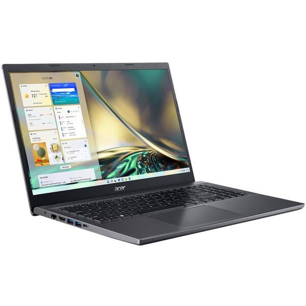 Laptop Acer Aspire 5 A515-57G, Intel Core i7-1255U, 15.6 inch FHD, 16GB RAM, 512GB SSD, nVidia RTX 2050 4GB, Free DOS, Gri