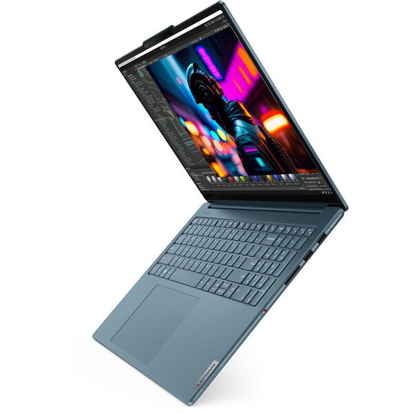 Ultrabook Lenovo Yoga Pro 9 16IMH9, Intel Core Ultra 9 185H, 16" 3.2K, RAM 64GB, SSD 1TB, GeForce RTX 4070 8GB, Windows 11 Home, Albastru