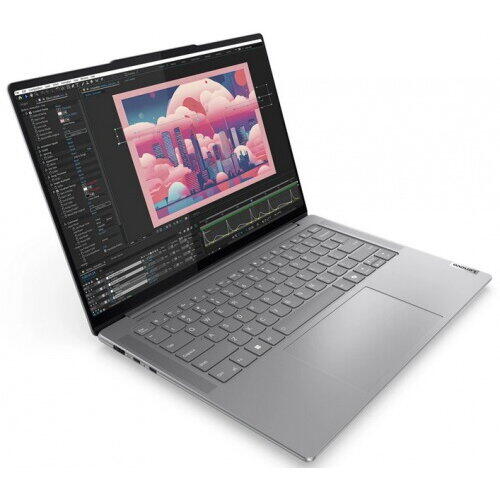 Laptop Lenovo Yoga Pro 7 14AHP9, AMD Ryzen 7 8845HS, 14.5 inch 3K, 16GB RAM, 1TB SSD, nVidia RTX 3050 6GB, Free DOS, Gri