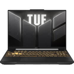 Laptop Gaming Asus TUF F16 FX607JV, Intel Core i7-13650HX, 16 inch FHD+, 16GB RAM, 512GB SSD, nVidia RTX 4060 8GB, Free DOS, Gri