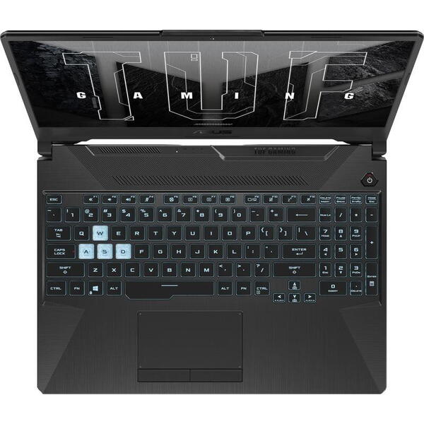 Laptop Gaming Asus TUF A15 FA506NC, AMD Ryzen 5 7535HS, 15.6 inch FHD, 16GB RAM, 512GB SSD, nVidia RTX 3050 4GB, Free DOS, Negru